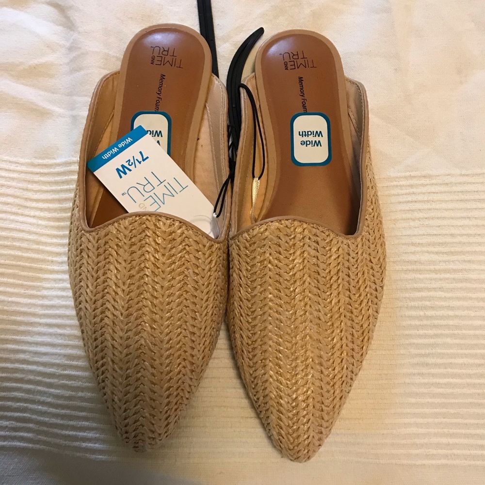 ⚡️2 for $20⚡️NWT Time and Tru woven mule